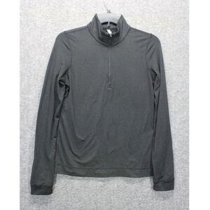 Vuori Halo Essential Half Zip Pullover Sweater Gray Women's Size M Mock Neck Top